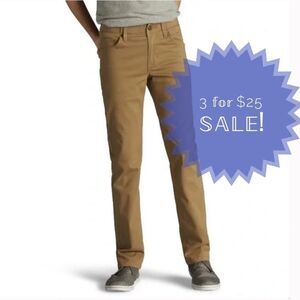 3/$25 SALE: LEE SLIM STRAIGHT LEG COMFORT SCHOOL UNIFORM PANTS TAN BOYS SIZE 18